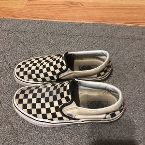 Women Checkered Vans Size 8
